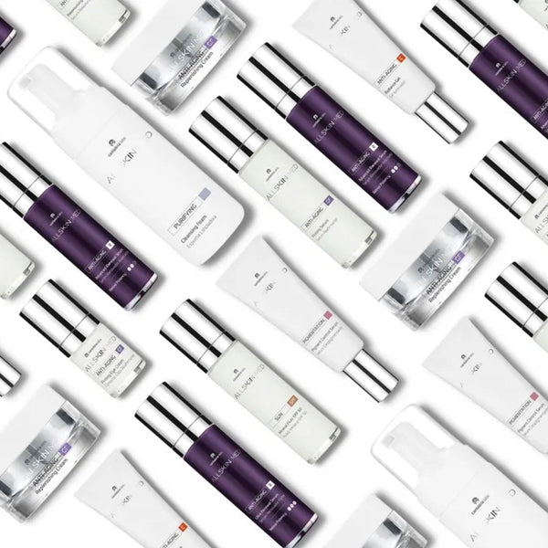 ALLSKIN MED skincare products for advanced clinical skin treatment routine