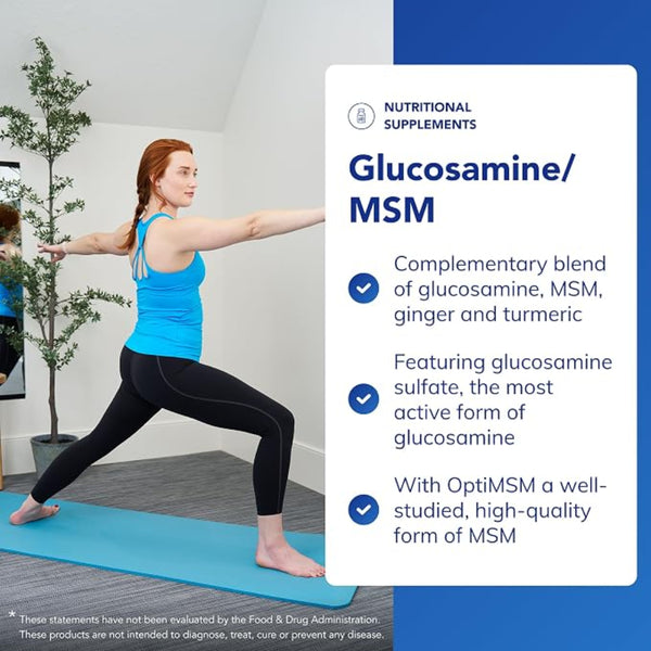 Pure Encapsulations Glucam+MSM with Ginger & Turmeric 60 Capsules