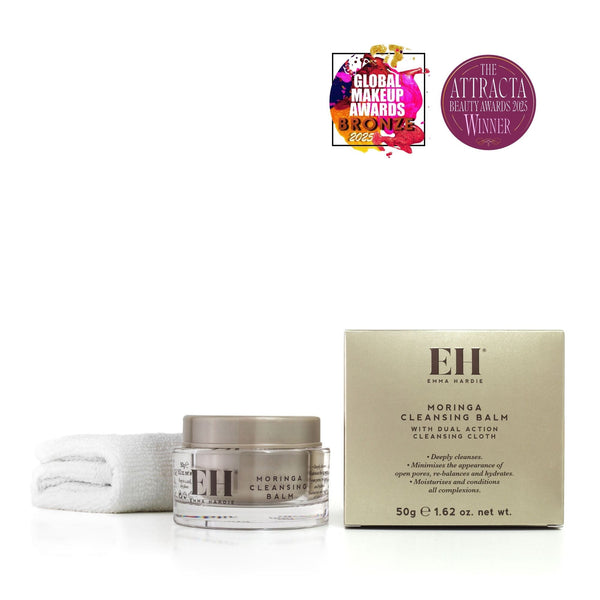 Award Winning Emma Hardie Moringa Cleansing Balm.
Global Make Up Awards 2025: BRONZE Best Beauty Hero Product
ATTRACTA Beauty Awards: Best Superstar Cleansing Balm