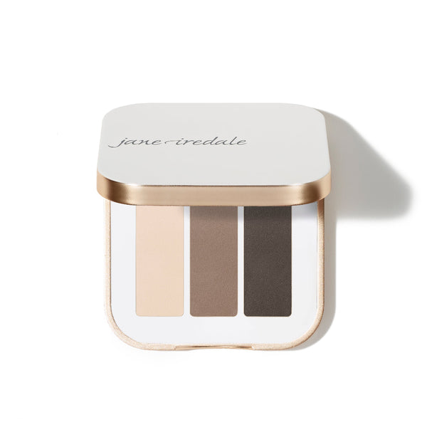 Jane Iredale makeup product with two shades on a white background