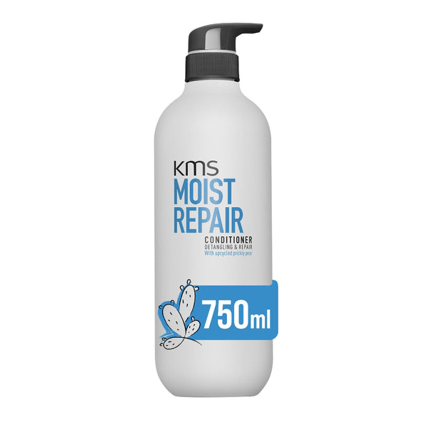 KMS Moist Repair conditioner bottle with pump on a white background