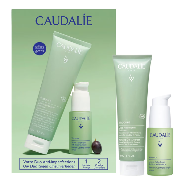 Caudalie Vinopure Clear Skin Tone & Treat Set (Worth £54)