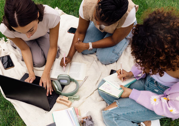University students studying