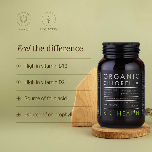 KIKI Health Organic Chlorella 200 Tablets