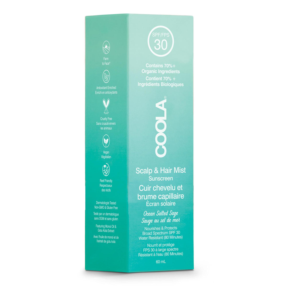 Coola Daily Protection Scalp Mist SPF30 60ml