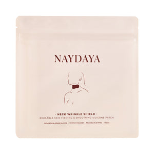Naydaya neck wrinkle shield packaging on a white background