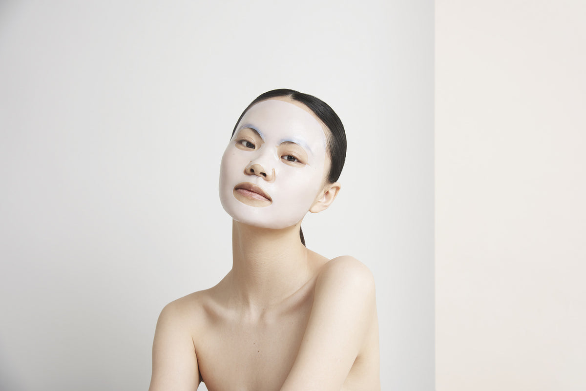 a women with the mask applied