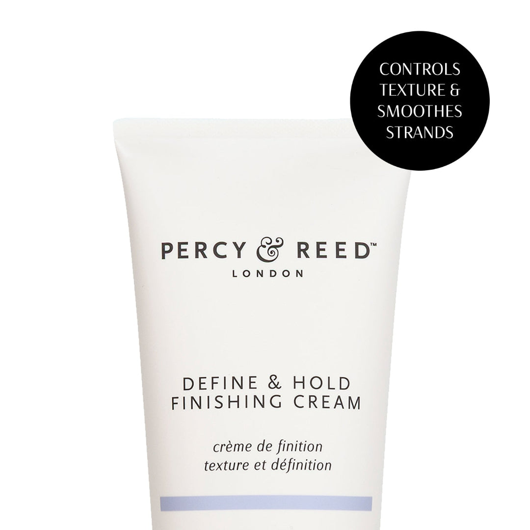 Percy & Reed Define & Hold Finishing Cream tube on a white background