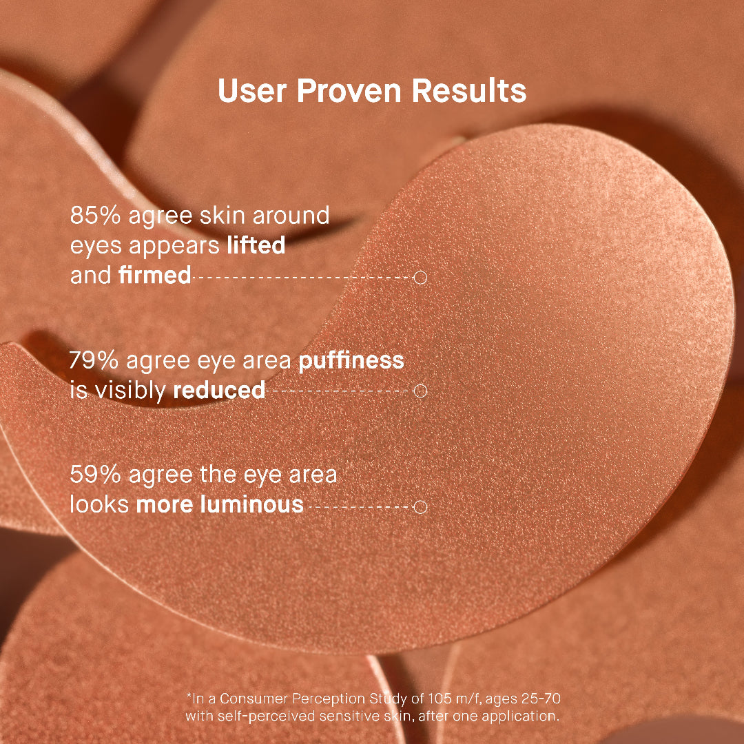 Product packaging with user proven results text on a brown background