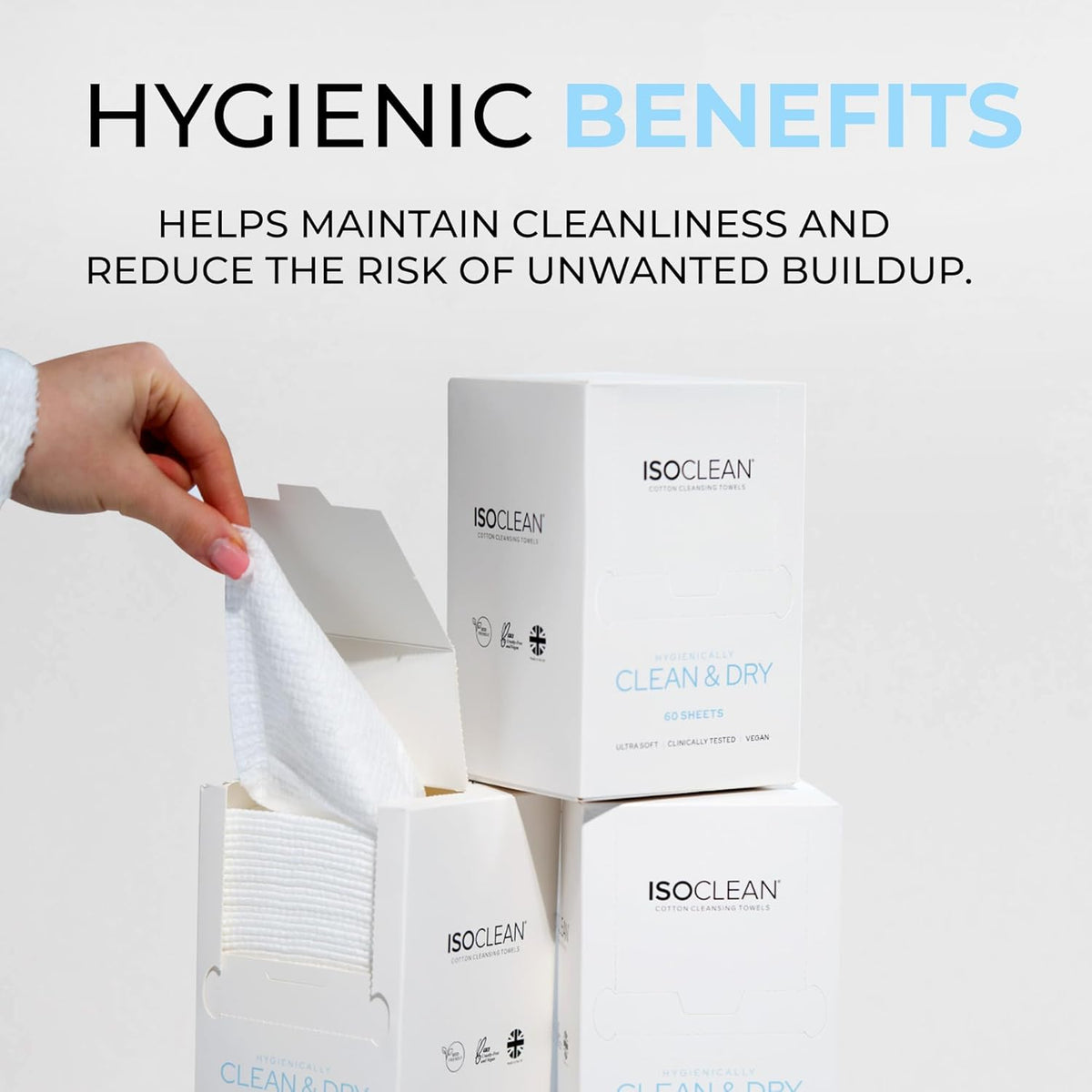 ISOSKIN Cotton Cleansing Towels - 25 sheets