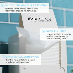 ISOSKIN Cotton Cleansing Towels - 60 sheets