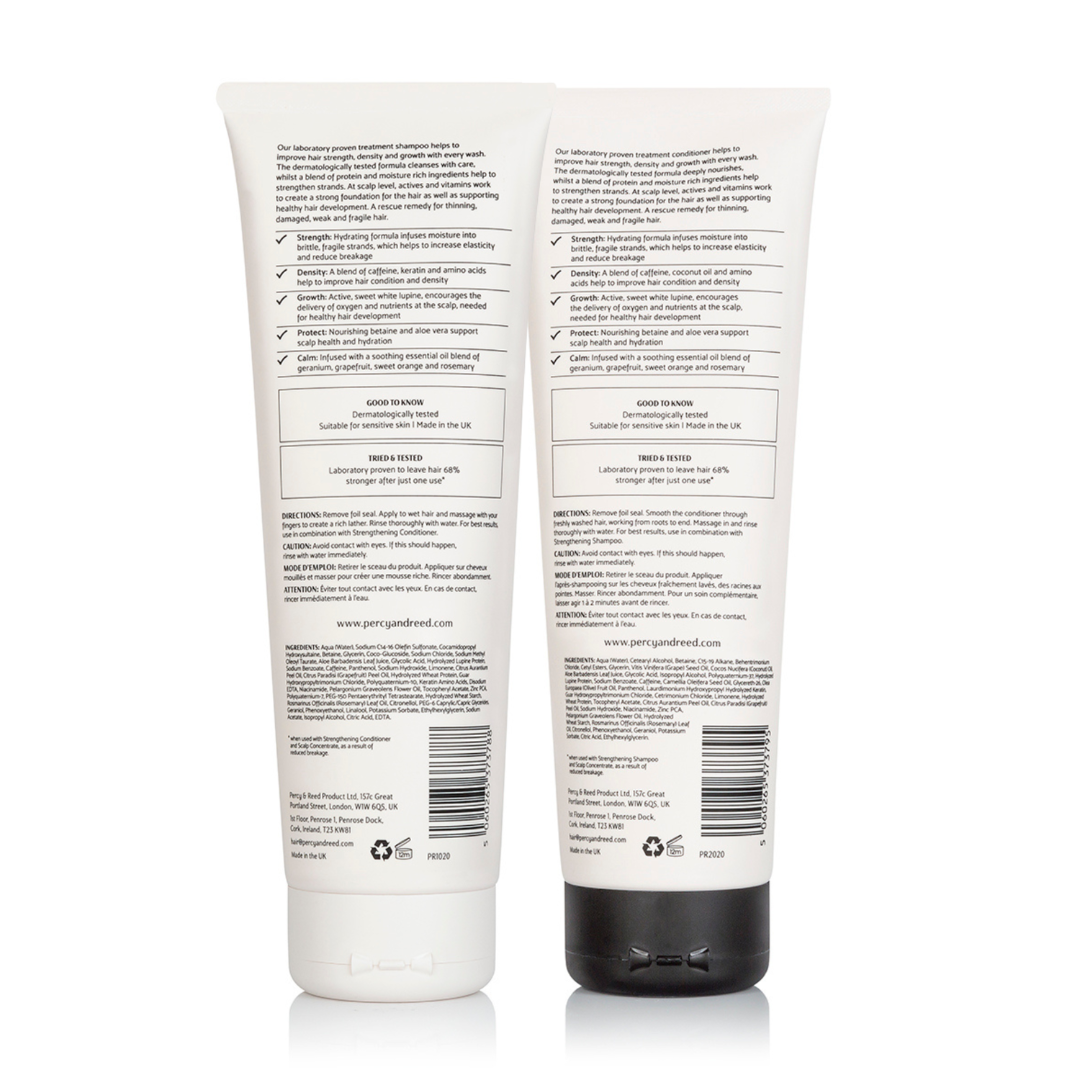 Two white squeeze tubes of Perks of Being Naked skincare products shown from the back, displaying detailed text labels, with one tube featuring a black cap and the other a white cap, set against a plain white background.