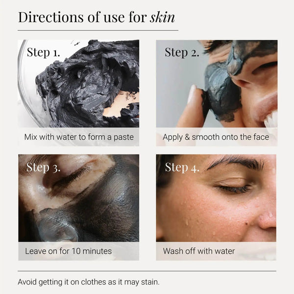 Step-by-step guide on using a skin treatment product with images and text.