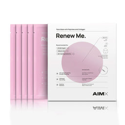 AimX Sheet mask with peptides and collagen "Renew Me" 5 sheets x 2ml