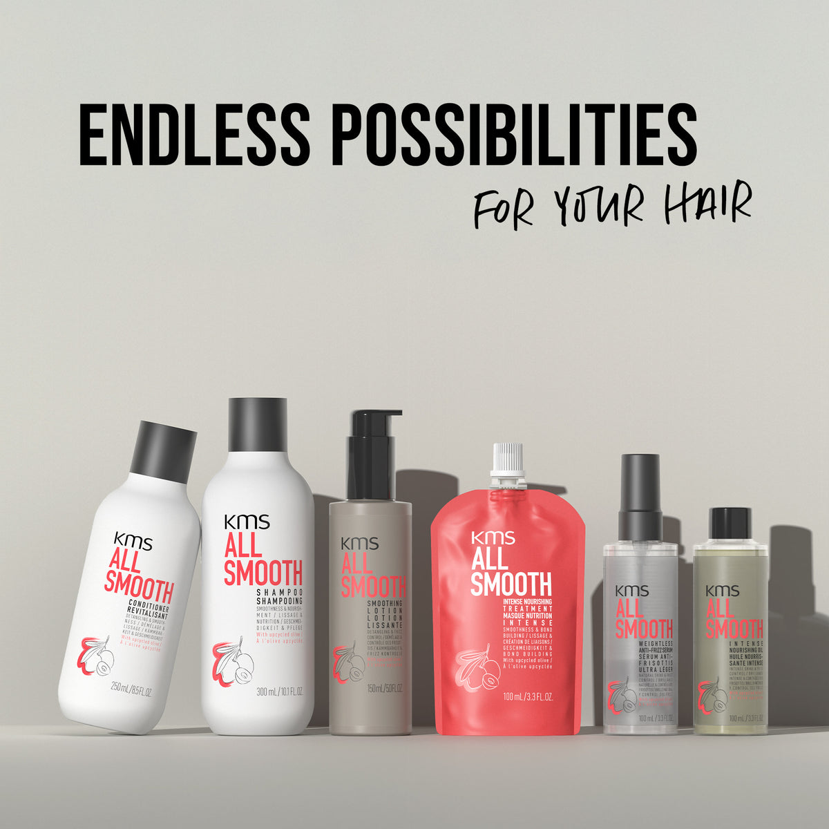 KMS All Smooth Weightless Anti-Frizz Serum 100ml