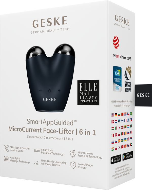 GESKE MicroCurrent Face-Lifter | 6 in 1 black
