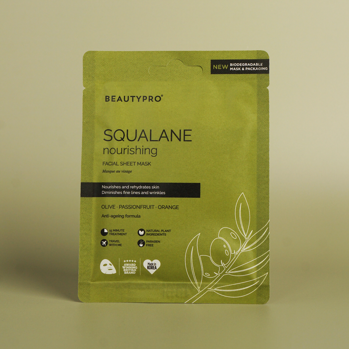 BEAUTYPRO Squalane Nourishing Face Sheet Mask