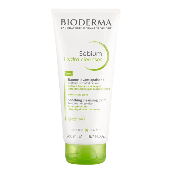 Bioderma Sebium Hydra Cleanser Gentle & Nourishing Face Wash for Dry and Sensitive Acne-prone skin 200ml