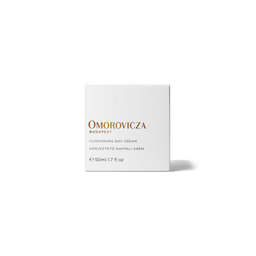 A square white box for Omorovicza Budapest Silver Skin Saviour, featuring elegant gold and black typography, set against a clean white background with a soft shadow.