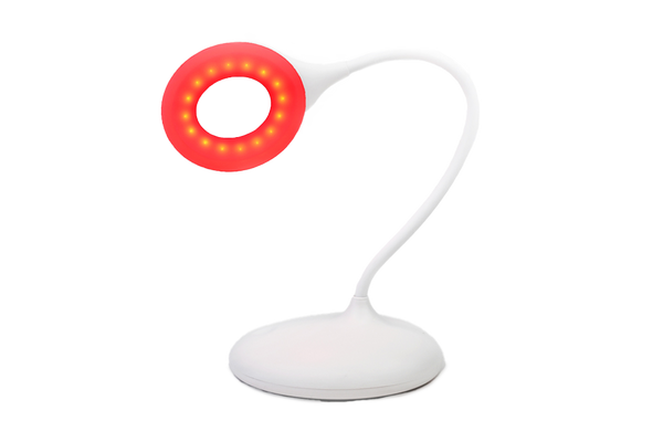 Blue Light Blocking Lamp (White) Angled Front