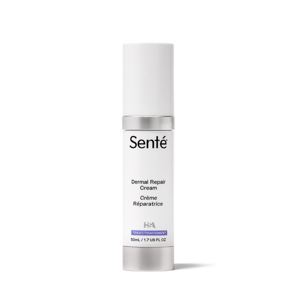 Senté Dermal Repair Cream bottle on a white background