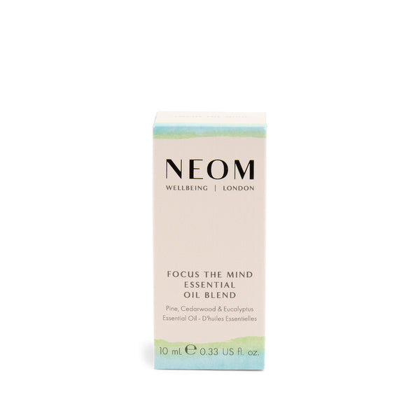 NEOM essential oil blend packaging on a white background