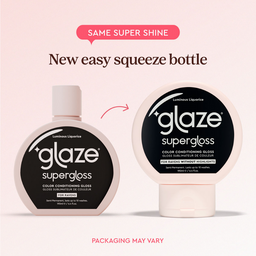 Glaze Supergloss Color Conditioning Hair Gloss Luminous Liquorice For Instant Shine 190ml