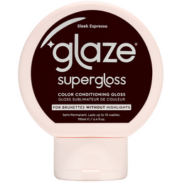Glaze Supergloss Color Conditioning Hair Gloss Sleek Espresso For Instant Shine 190ml