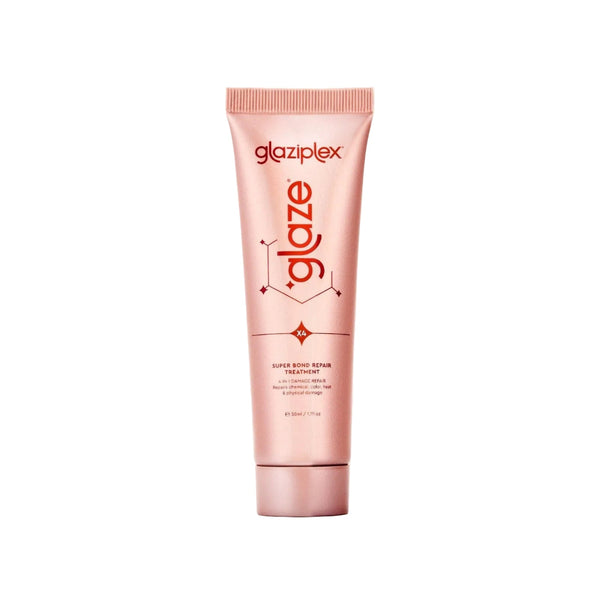 Glazioplex glaze tube on a light pink background