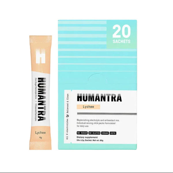 Humantra Lychee Electrolyte Powder, 20 Sachets