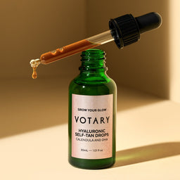 Votary Hyaluronic Self-Tan Drops, Calendula and DHA 30ml