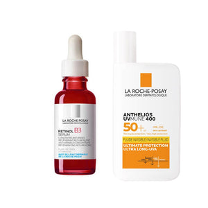 La Roche-Posay Anti-Wrinkle Correct + Protect Duo Set: Retinol Serum & SPF50+