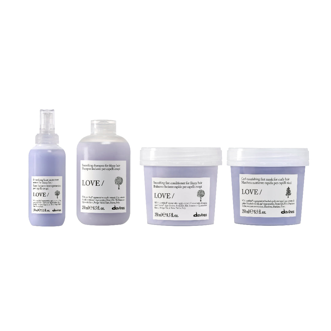  Davines LOVE Smoothing Anti Frizz Smooth Finish Set 