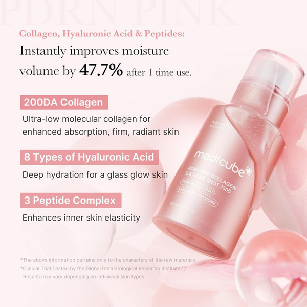 Medicube PDRN Pink Collagen Exosome Shot 7500 Ampoule 30ml