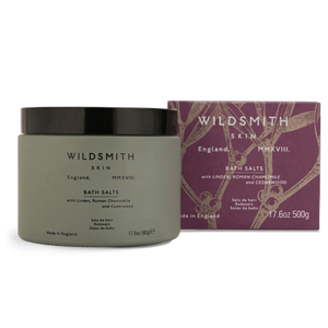 Wildsmith skin care products including a jar and a box on a white background