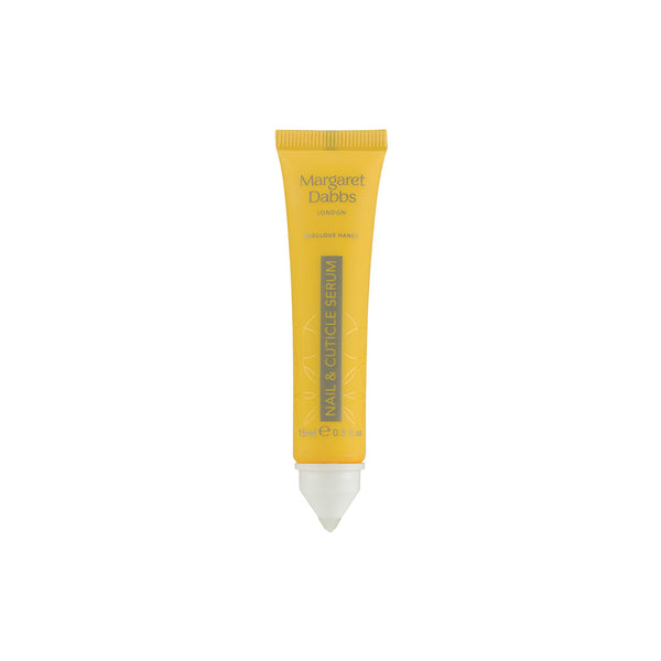 Yellow tube of Margaret Davies cream on a white background