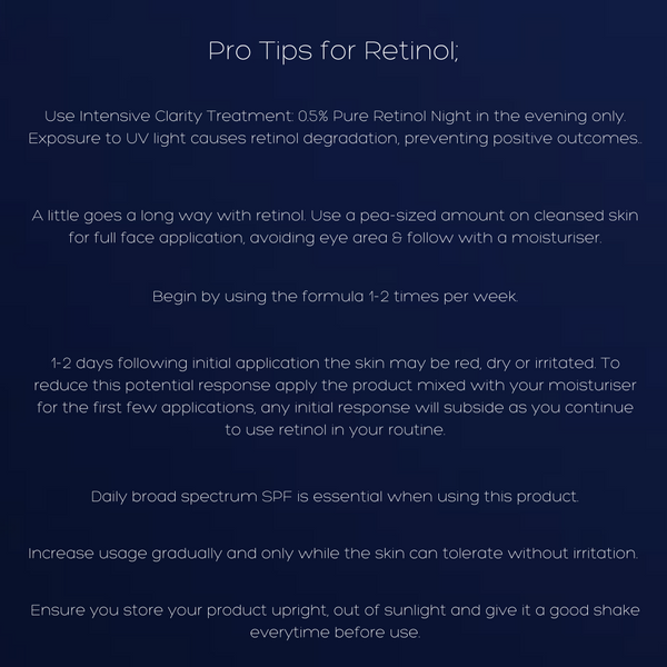 pro tips for retinol