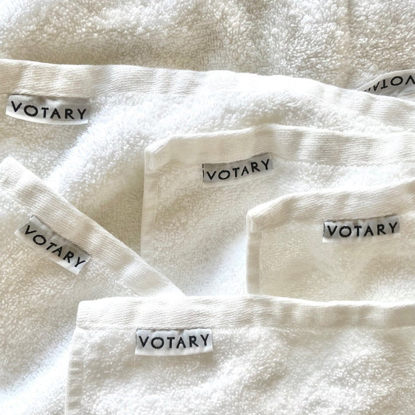 VOTARY Pack of 5 Cotton Face Cloths