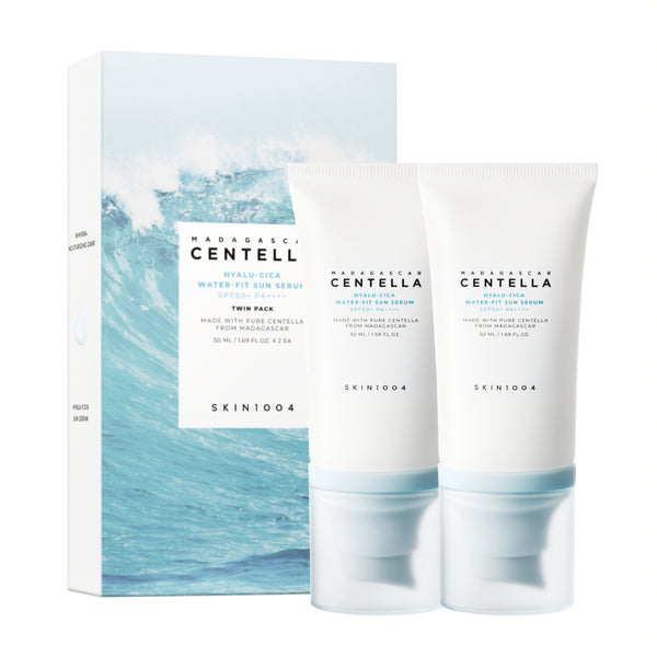 Skin1004 Madagascar Centella Hyalu-Cica Water-Fit Sun Serum Twin Pack (50ml x2)
