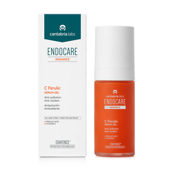 Endocare C Ferulic serum gel packaging on a white background