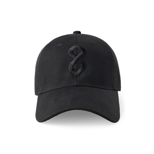 Black red light cap with logo