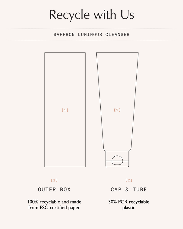 Sachi Skin Saffron Luminous Cleanser 120ml