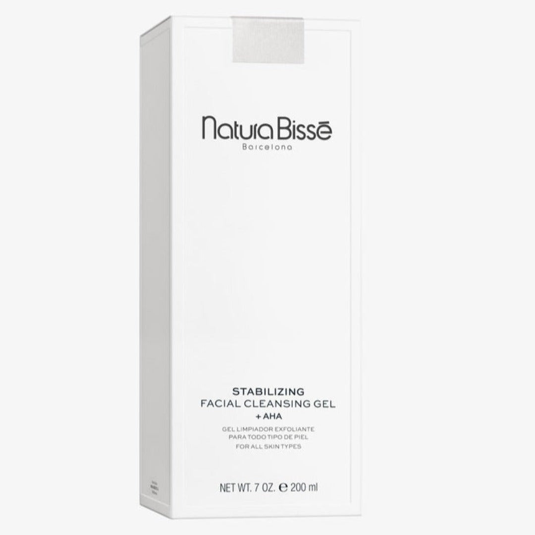 Natura Bisse Facial Cleansing Gel with AHA 200ml packaging 