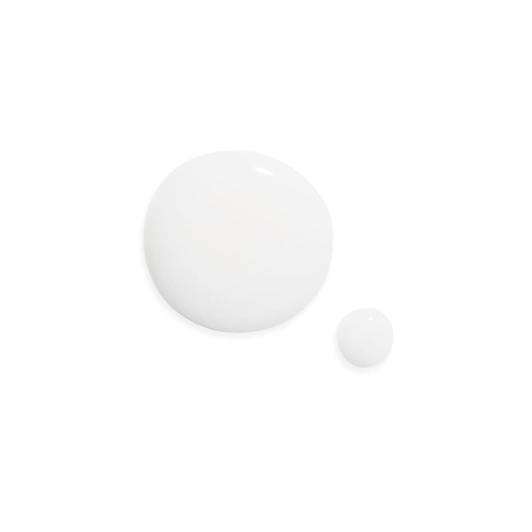 Two white circles on a white background