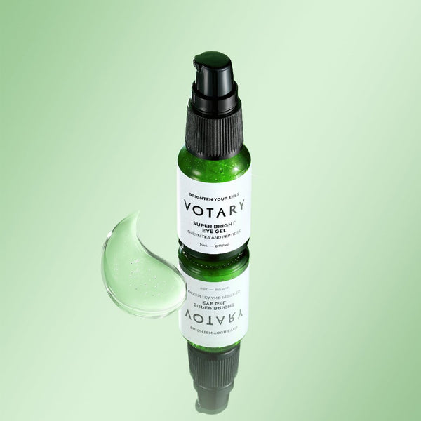 Votary Super Bright Eye Gel, Green Tea and Peptides 15ml