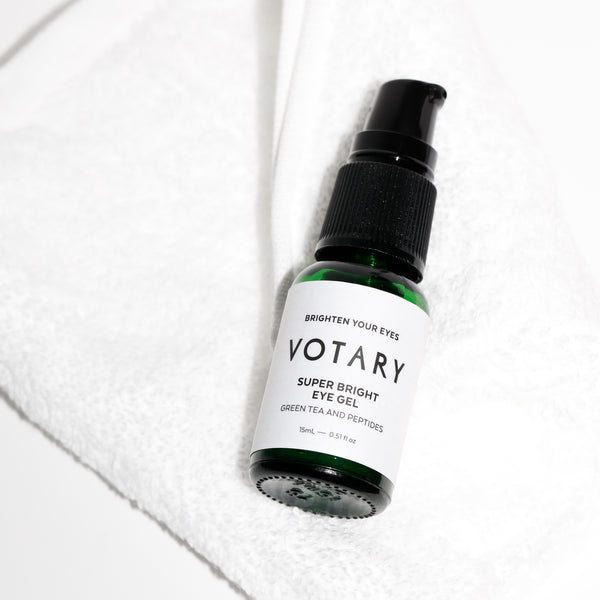 Votary Super Bright Eye Gel, Green Tea and Peptides 15ml