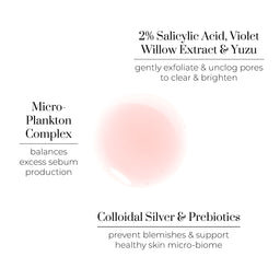 OSKIA Violet Water Blemish Control Facial Cleansing Gel & BHA Clarifying Treatment Tonic Duo