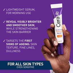 CeraVe Skin Renewing 10% Pure Vitamin C Serum with Ceramides for Brighter & Smoother Skin 30ml