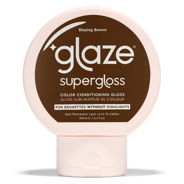 Glaze Supergloss Color Conditioning Hair Gloss Blazing Brown For Instant Shine 190ml