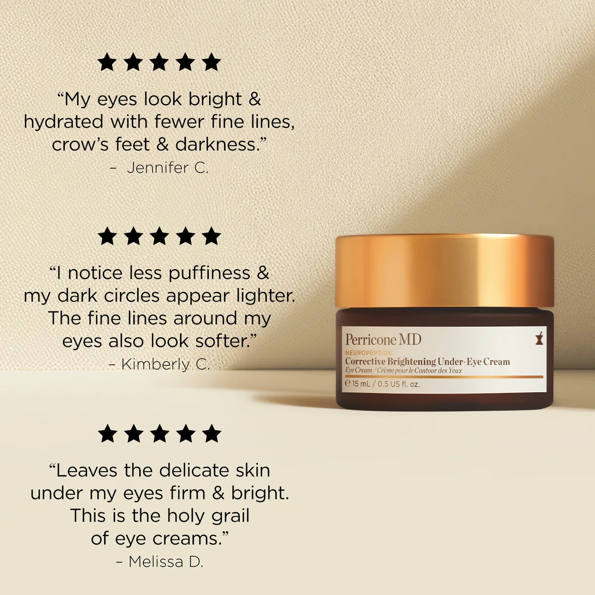 Perricone MD Neuropeptide Corrective Brightening Under-Eye Cream 15ml